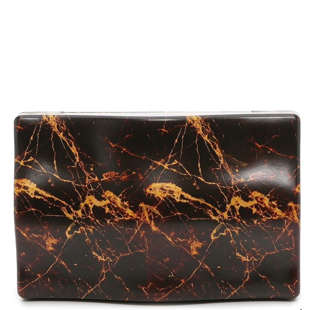 Bottega Veneta Spazzolato Leather Marble Clutch Bag